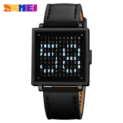 LED steel strip electronic leisure waterproof watch