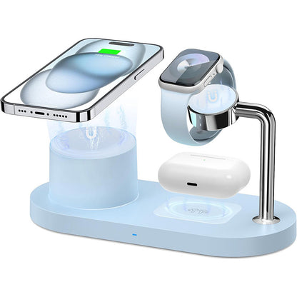 MagSafe magnetic suction three-in-one suitable for Apple mobile phone 15w wireless charging